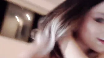 becca____ twirling nipples on big boobs