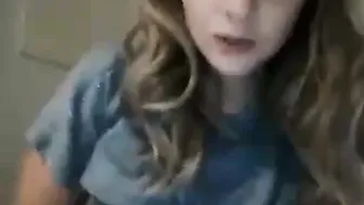 hornygcup shy young lady caresses intimate places