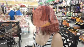 TrinityMay33 manyvids public flashing food stuffing bottle use