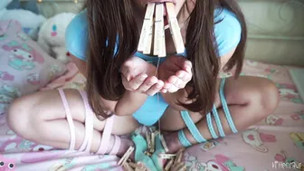 Kittenrawr aka Meowmix manyvids Rope Tied Submissive Drools And Cums