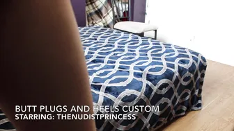 The Nudist Princess manyvids Butt Plug And Heel Modeling Custom