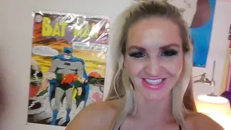 peachplay pretty female having fun with phallus