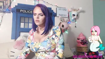 geishamonroe Beautiful woman caresses natural breasts