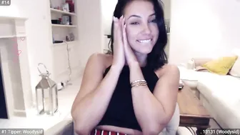 misskreazy charming girl strips in front of the camera