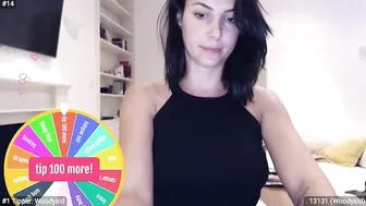 misskreazy charming girl strips in front of the camera