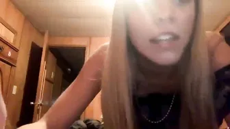 mrsgrimnasty elegant slut caresses shaved pussy