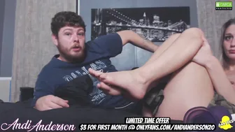 andianderson20 red-haired bitch jerks off pussy with sex toy
