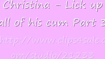 clips4sale Brat Princess - Christina Lick up all of his cum 480p
