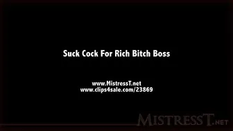 clips4sale Mistress T - suck cock for rich bitch boss 480p