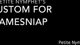 Petite Nymphet custom nipple clamps and spanks