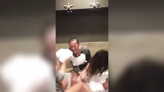 Cherie DeVille   jerking on a chair
