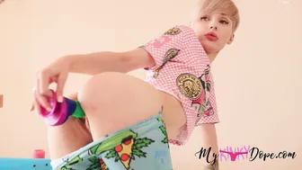 MyKinkyDope   incendiary trash is engaged in double penetration