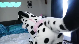 Dotti Pink  lustful bitch demonstrates shaved holes