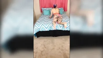 Daizha Morgann  luxurious mare caresses hairy cunt
