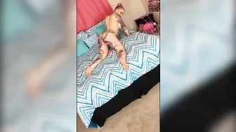Daizha Morgann  luxurious mare caresses hairy cunt