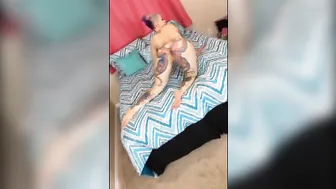Daizha Morgann  luxurious mare caresses hairy cunt