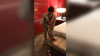 Daizha Morgann  exquisite young lady caresses shaved holes