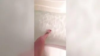 Daizha Morgann  sexy blonde pulls pussy hand