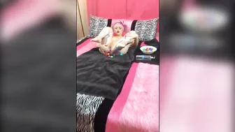 Daizha Morgann  wild confused jumps on sex toy