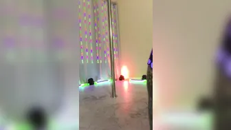 Daizha Morgann  busty lady masturbates shaved pussy