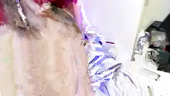 Eva Paradis gorgeous lady caresses shaved vagina