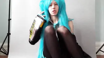 xxecstacy red-haired bitch jerks off pussy with sex toy