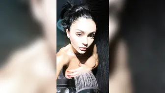 Onlyfans.com Emmazing   awesome brown girl in white stockings tickles her cap delicately