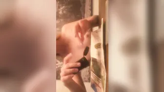 Samantha Rone   cute blonde girl got herself a finger on the couch