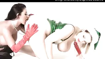 Sophie Dee  gorgeous bitches lick wet pussies