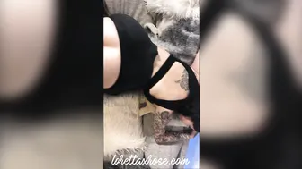 Loretta Rose  expressive lady masturbates pussy