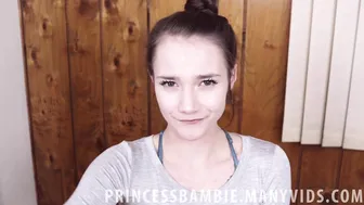 PrincessBambie  bitch drummed with glass dick