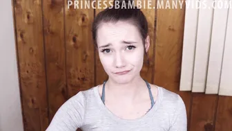 PrincessBambie  bitch drummed with glass dick