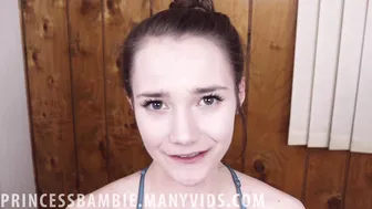 PrincessBambie  bitch drummed with glass dick