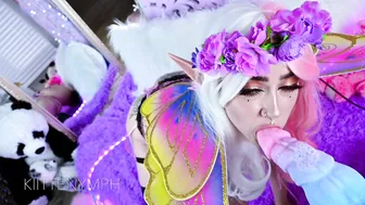Kiittenymph  cute slut fucks pussy with dildos