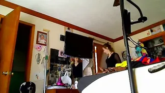 Mistress Stormy  shy young lady fingering sex toys