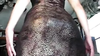 Mistress Stormy  buxom cutie is played with dildo