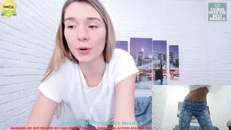 evacoy busty  cam girl  undresses and caresses her pussy