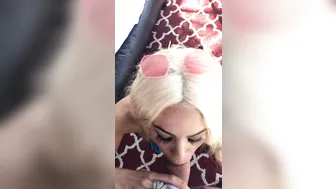 luna star buxom plays with long dildo