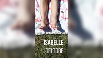 isabelle deltore playfully tease tongue