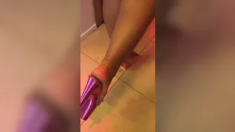 briana banderas sexy caresses shaved holes