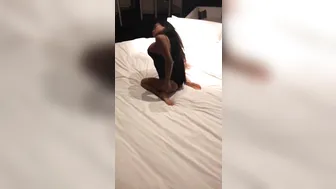 cj miles appetizing babe lifts her legs