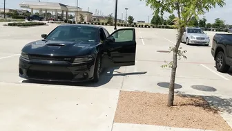 carrie lachance blonde takes off her stockings and daubs