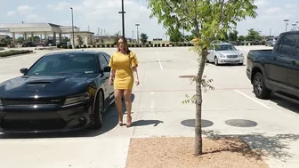 carrie lachance blonde takes off her stockings and daubs