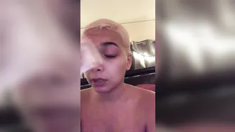 aaliyah hadid blissful quit performed  private  with a toy