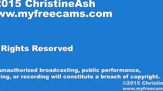 christineash spicy babe having fun in  private e