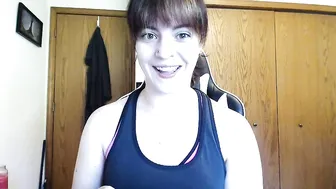 tawneyssexed naughty brunette is petting natural tits