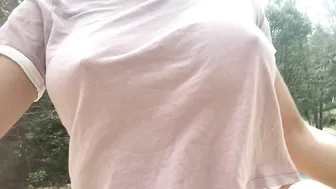 stormi maya onlyfans walking in the woods no bra club