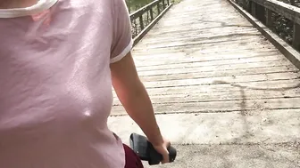 stormi maya onlyfans walking in the woods no bra club