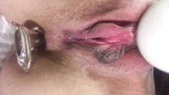 aidra fox onlyfans more pussy twitching, soaking wet with butt plug in