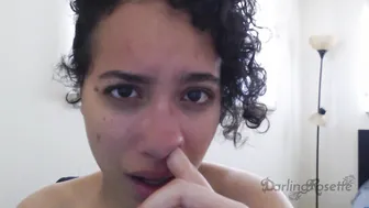 darlingrosette massaging my nostrils